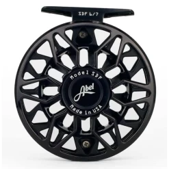 Abel SDF Black Ported #4/5 Reel -Vissen Winkel Abel SDF Black Ported 45 Reel ABEL SDFBK 45 abel sdf black 600x