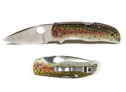 Abel Spyderco Knife Rainbow Trout