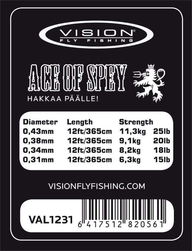Vision ACE Tapered Leader 9ft - 2 Pieces 4 Vision ACE Tapered Leader 9ft - 2 Pieces - Afbeelding 2
