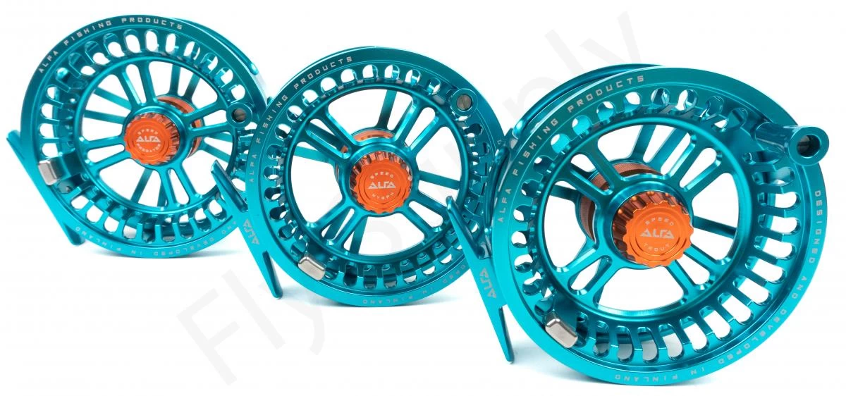 Alfa Arctic Speed Fly Reel Teal Blue 3 Alfa Arctic Speed Fly Reel Teal Blue