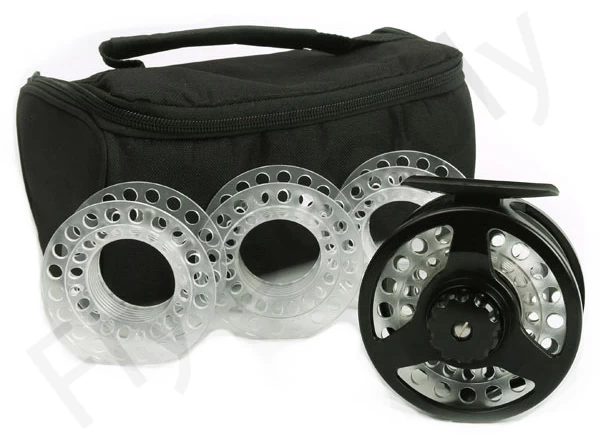 Euro Flies Cassette Black Reel Incl 4 Spare Spools 3 Euro Flies Cassette Black Reel Incl 4 Spare Spools