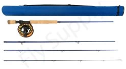 Euro Flies Predator Complete Set #8 - 9ft -Vissen Winkel Euro Flies Predator Complete Set 8 9ft EF PRESET 8 90ft 1 met koker