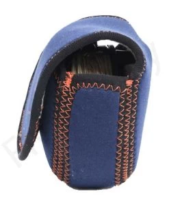 Euro Flies Sheep Skin Reel Bag Black/Blue 11 Euro Flies Sheep Skin Reel Bag Black/Blue -Vissen Winkel Euro Flies Sheep Skin Reel Bag BlackBlue EF REELPOUCH XXX reel bag4