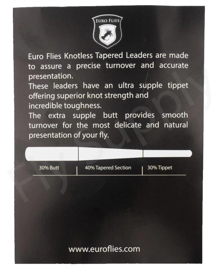 Euro Flies Supple Butt Tapered Leader 7,5ft 4 Euro Flies Supple Butt Tapered Leader 7,5ft - Afbeelding 2