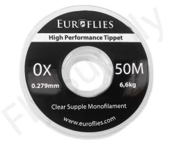Euro Flies Supple Co-Polymer Tippet Spool 50mtr -Vissen Winkel Euro Flies Supple Co Polymer Tippet Spool 50mtr EF SUP50TIPPET XX 0x