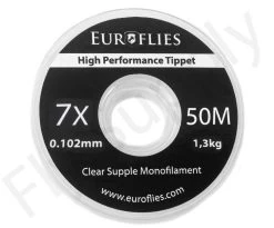 Euro Flies Supple Co-Polymer Tippet Spool 50mtr -Vissen Winkel Euro Flies Supple Co Polymer Tippet Spool 50mtr EF SUP50TIPPET XX 7x