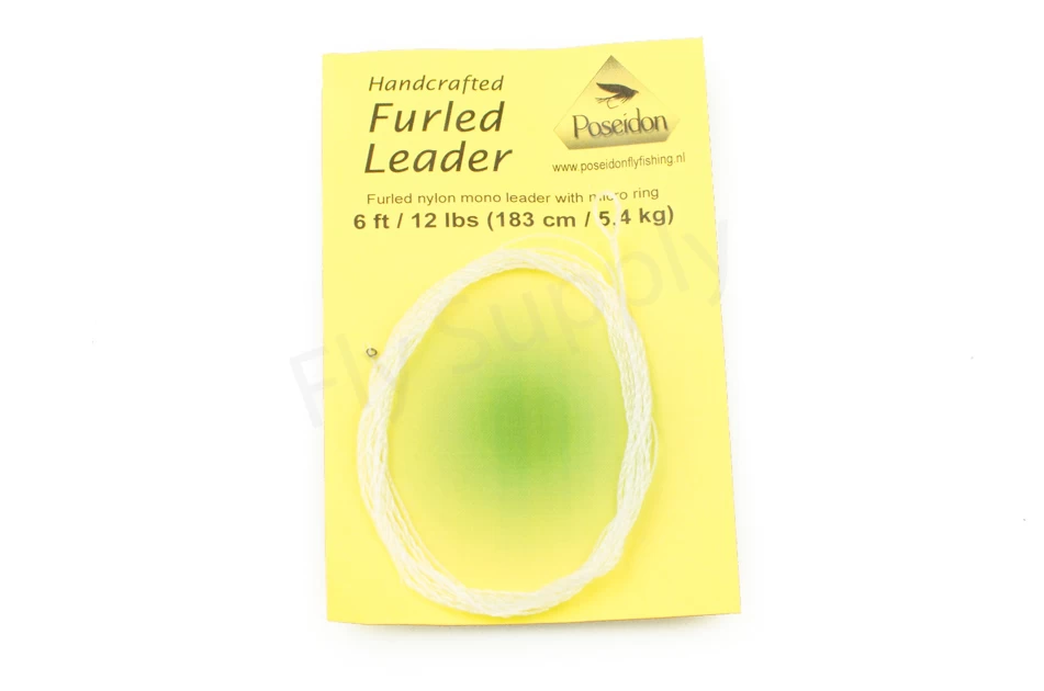 Poseidon Handcrafted Furled Leader With Ring 8ft 20LB 3 Poseidon Handcrafted Furled Leader With Ring 8ft 20LB