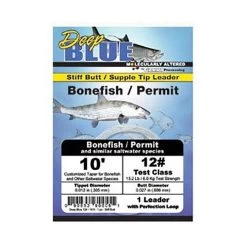 Frog Hair Deep Blue Bonefish/Permit 10ft Leader -Vissen Winkel Frog20Hair20Leader20Bonefish