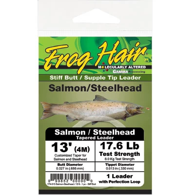 Frog Hair Salmon And Steelhead Leader 13 Ft 3 Frog Hair Salmon And Steelhead Leader 13 Ft