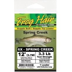 Frog Hair Spring Creek Leader 12 Ft