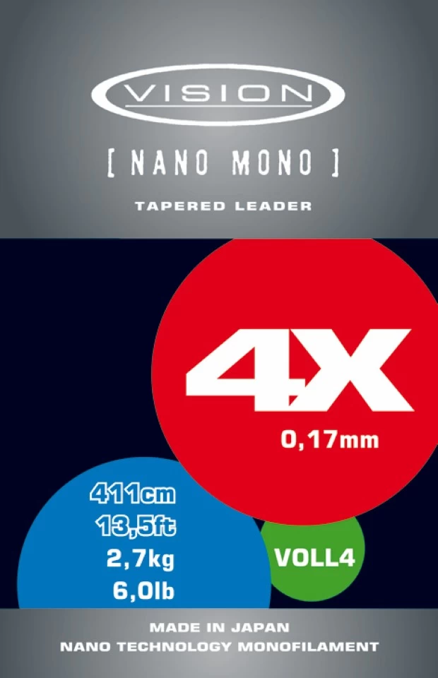 Vision Nano Mono 13,5ft Leader 3 Vision Nano Mono 13,5ft Leader