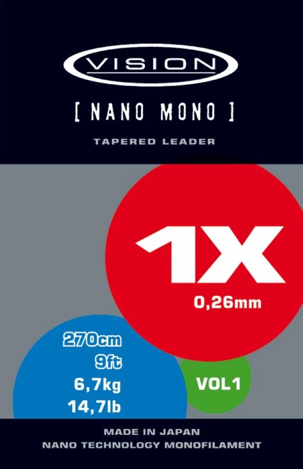 Vision Nano Mono 9ft Leader 3 Vision Nano Mono 9ft Leader