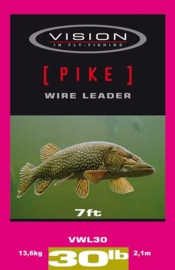 Vision Pike Wire Leader 7ft 30lb