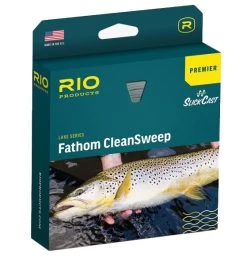 RIO Premier Fathom CleanSweep Sinking Fly Line Clear/Black/Dark Aqua -Vissen Winkel RIO Premier Fathom CleanSweep Sinking Fly Line ClearBlackDark Aqua 12 9682 XX rio premier fathom cleansweep sinking fly line clearblackdark aqua 12 9682 xx fathom cleansweep