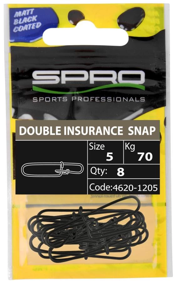 SPRO Matt Black Double Insurance Lock Snap 4 SPRO Matt Black Double Insurance Lock Snap - Afbeelding 2