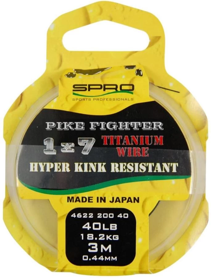 SPRO Pike Fighter 1x7 Titanium Wire Hyper Kink Resistant 3 SPRO Pike Fighter 1x7 Titanium Wire Hyper Kink Resistant
