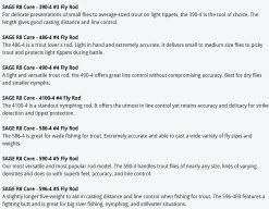 Sage R8 Core Fly Rods -Vissen Winkel Sage R8 Core Fly Rods 03 1600 XX size chart 1