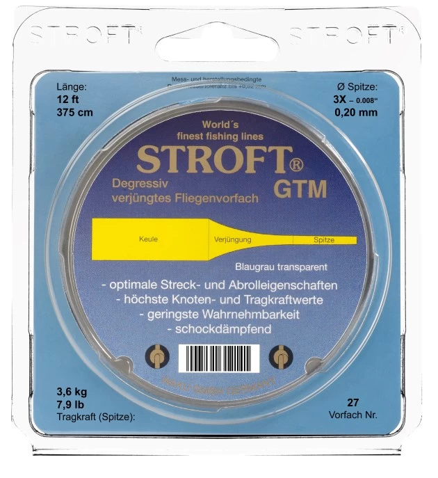 Stroft GTM Tapered Leader 15ft 3 Stroft GTM Tapered Leader 15ft