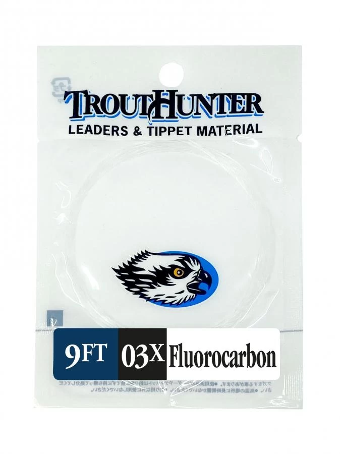 Trout Hunter Fluorocarbon Leader 9ft 3 Trout Hunter Fluorocarbon Leader 9ft