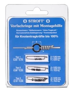 Stroft Tippet Rings 30pc All Sizes On Clips