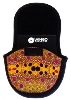 Wingo Outdoors Reel Case Brown Trout Small -Vissen Winkel Wingo Outdoors Reel Case Brown Trout NFD103 Brown Trout screen shot 2019 05 22 at 12.21