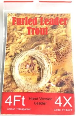Hends Furled Leader Trout Clear -Vissen Winkel hends furled leader trout transparent2