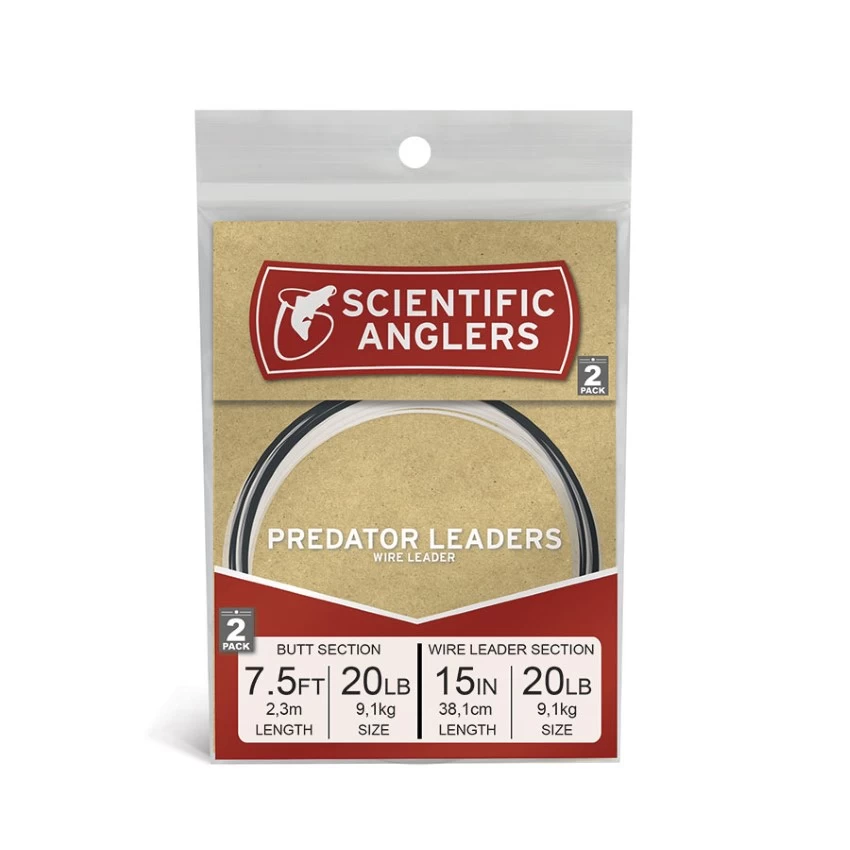 Scientific Anglers Predator 7.5ft AR Tapered Leader 2 Pack 3 Scientific Anglers Predator 7.5ft AR Tapered Leader 2 Pack