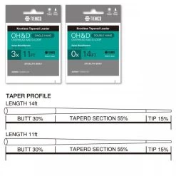 Tiemco Overhead & D-Loop 11ft Leader -Vissen Winkel tiemco2011ft20ohd20leader202