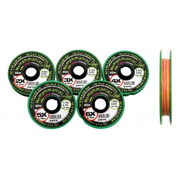 Vision Nymphmaniac Two Tone Tippet 3 Vision Nymphmaniac Two Tone Tippet